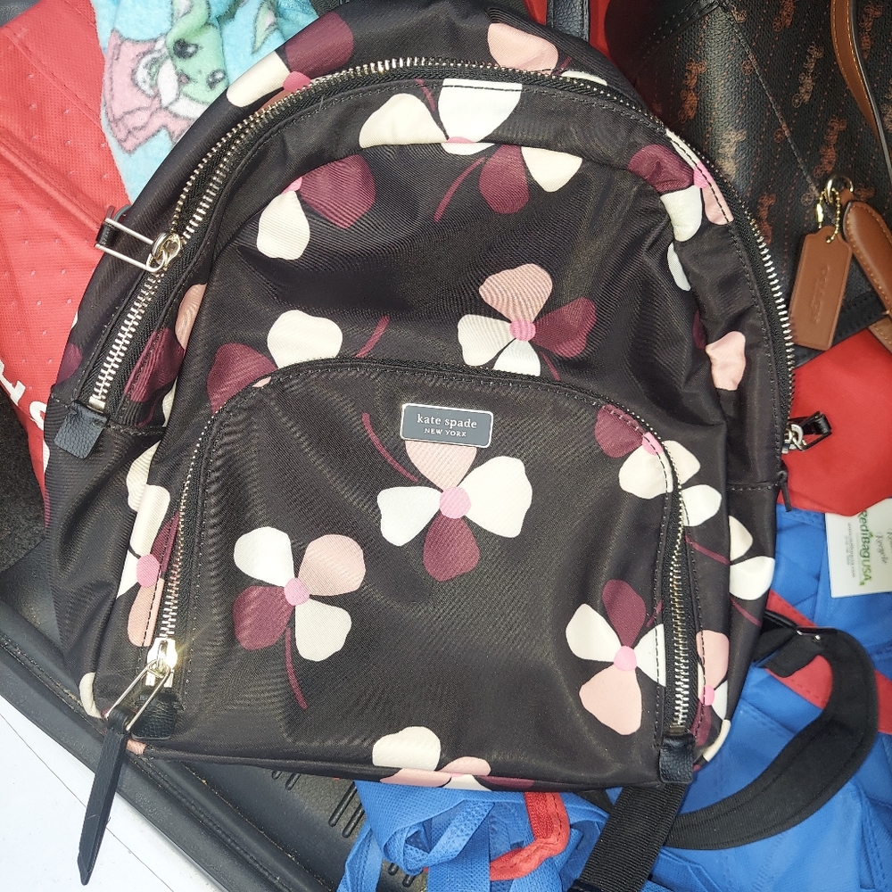 Kate spade dawn dusk floral backpack purse